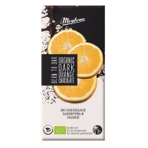 Meybona Czekolada gorzka z chrupicymi granulkami pomaraczy 100 g Bio