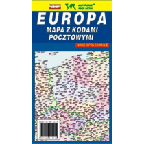 Europa 1:5 200 000 mapa z kodami pocztowymi