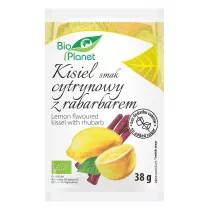 Bio Planet Kisiel o smaku cytrynowym z rabarbarem 38 g Bio