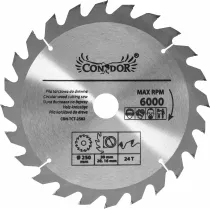 Drel/Condor Pi�a tarczowa widiowa 250*30*24z /con .