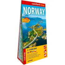Norwegia laminowana mapa samochodowo-turystyczna 1:1 000 000