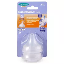 Lansinoh Smoczek NaturalWave wolny przepyw 2 szt.