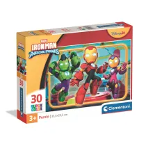 Puzzle 30 el. SuperColor. Iron Man and His Awesome Friends Clementoni
