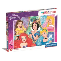 Puzzle 180 el. SuperColor. Ksi�niczki Clementoni