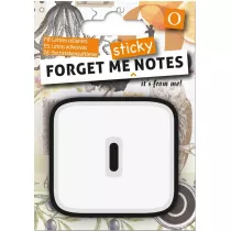 If Forget me sticky. Notes kart samoprzylepne litera O czerwony