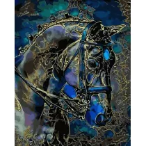 Twoje Hobby Malowanie po numerach czarne p��tno - Kr�lewski... 40x50cm