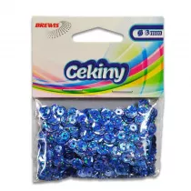 Cekiny hologramowe H 90 niebieski 6mm, 10g