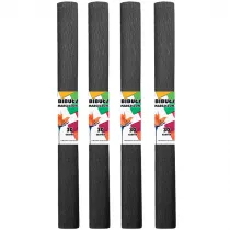 Starpak Bibua marszczona czarna 200x50 cm