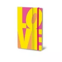 Stifflex Notatnik Fluo Love Yellow 21.0x13.0 cm 192 kartki