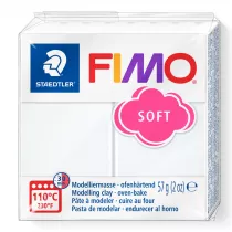 Staedtler Fimo Masa plastyczna termoutwardzalna Soft, biaa, 57g, kostka 57g biaa