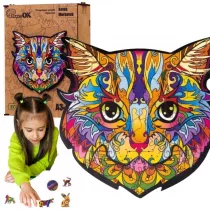 Puzzle drewniane eko 39 el. Kotek Murkotek A3 Maksik