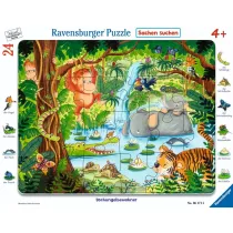 Puzzle 24 Jungle Friends Frame Ravensburger