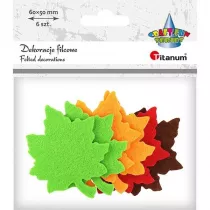 Titanum Filcowe licie klonu 50x60mm 6szt