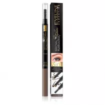 Eveline Cosmetics Brow Styler Multifunction 3w1 kredka do brwi 02 Dark Brown 1.2 g
