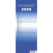 Kal 2020 Slim Notatnikowy niebieski