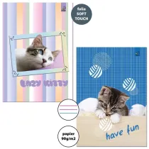 Bee-bee Zeszyt A4 BF Cats trzy linie, 90g 32 kartki 6 szt.