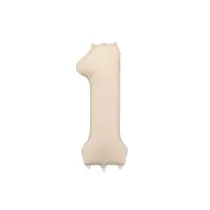 PartyDeco Balon foliowy 1 jasny be� 86cm