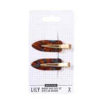 Sister Young Lily Makeup Hair Clips Zestaw klipsy do wosw Blue Coffee 2 szt.
