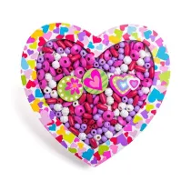 Nawlekane koraliki - Serduszko Woodyland