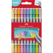 Faber-Castell Flamastry dwustronne pastel 10 szt.