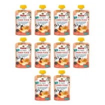 Holle Mus Brzoskwiniowa panda (brzoskwinia - morela - banan - orkisz) od 8 miesi�ca Demeter Zestaw 10 x 100 ml Bio