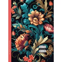 Fresh Notatnik ozdobny Flora 143x200 mm, kratka 64 kartek