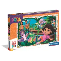Puzzle 104 el. Maxi SuperColor. Dora Clementoni