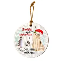Kukartka Zawieszka ceramiczna Bo�e Narodzenie Pers