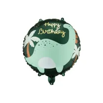 PartyDeco Balon foliowy pastylka Brontozaur 35x35cm