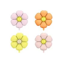 PartyDeco Balony foliowe do girland Stokrotki 65cm 4szt