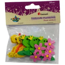 Titanum Naklejki piankowe 3D kaczki, �aby, kwiatki 12 szt.
