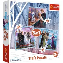 Puzzle 3w1 Magiczna opowie Frozen 2 Trefl