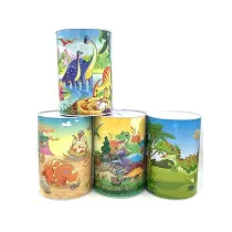 Skarbonka puszka metalowa dinozaury mix Adar