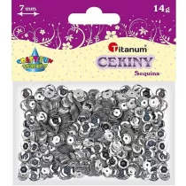 Titanum Cekiny metaliczne 7mm, 14g srebrne