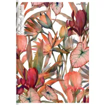 Top-2000 Zeszyt Flowers A5 z marginesem kratka, 5mm, margines 80 kartek