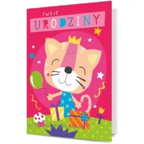 Pan Dragon Karnet B6 Urodziny dzieci�ce Kotek K.B6-1831