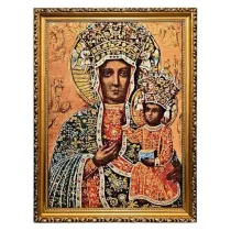 Obraz Haftowany Matka Bo�a Cz�stochowska 42/32cm