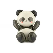 PartyDeco Balon foliowy Panda, 68x72 cm, mix