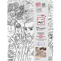 Funny Mat Transparent - Vincent van Gogh. Mata do kolorowania wielokrotnego u�ytku Strigo