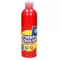 Astra Farba szkolna naturalna tempera brokatowa 250 ml czerwona