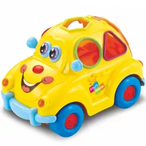 Zabawne auto z muzyk i wiatem Smily Play