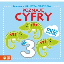 Poznaj cyfry. Nauka z grubym obrysem