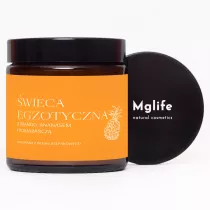 Mglife wieca rzepakowa egzotyczna z mango, ananasem i pomaracz z wosku rzepakowego 120 ml