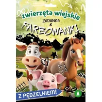 Ksi��ka edu. B5 Zwierz�ta wiejskie. Zadanka & farbowanki  P�DZELEK SKRZAT 980720