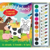 Maluj i koloruj. Zwierzaki z zagrody