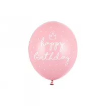 PartyDeco Balony Happy birthday Baby 30cm