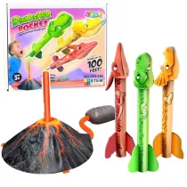 Wyrzutnia dinozaur�w wulkanicznych rakiety pianka LeanToys