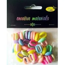 Koraliki plastikowe pastelowe 16x11mm 22g Galeria Hobby