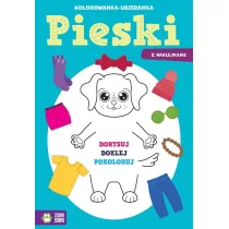 Kolorowanka-ubieranka. Pieski