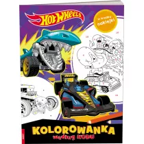 Hot Wheels. Kolorowanka wedug kodu